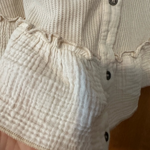 POL Cream Lace Ruffle Blouse - Picture 4 of 5